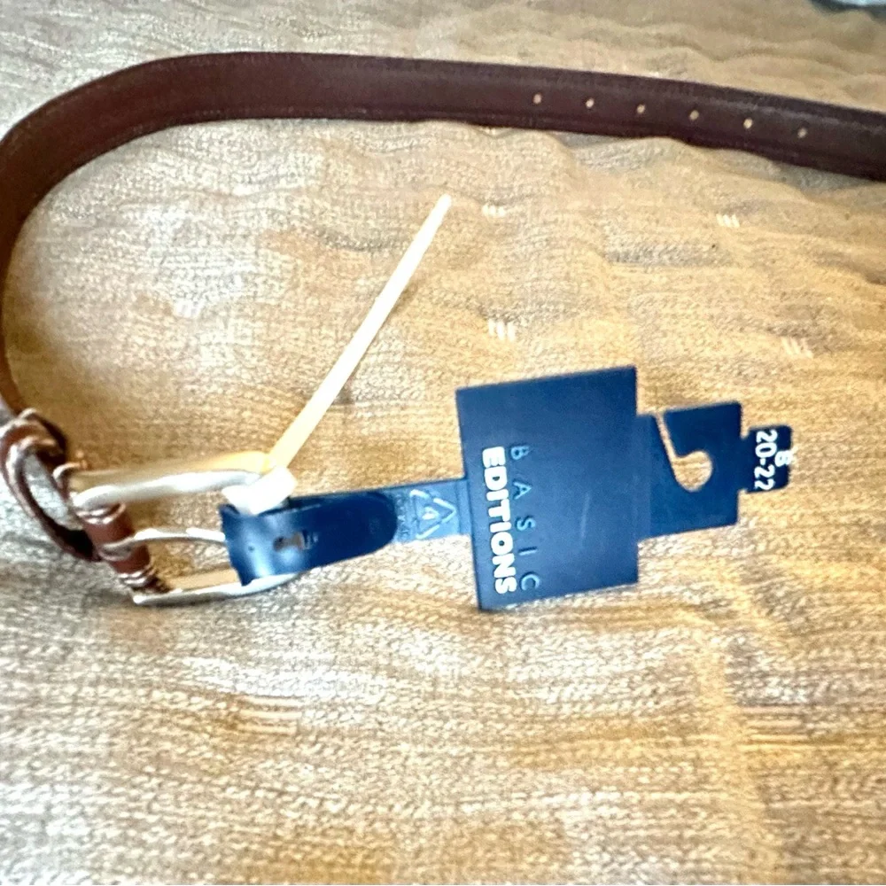 Boys Brown Belt 20-22” NEW